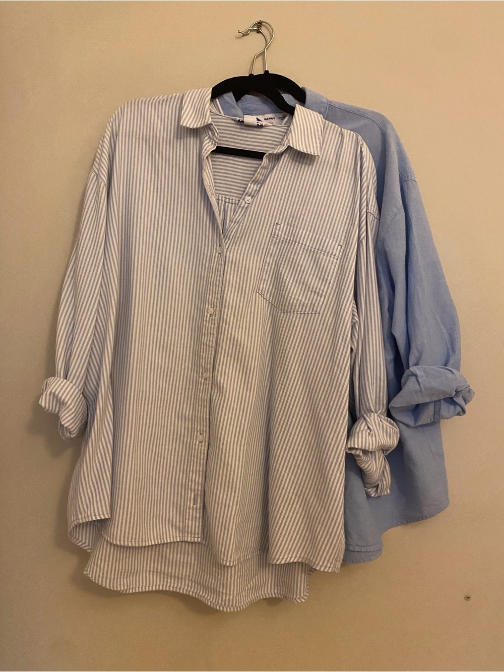 Bundle of Two Old Navy Boyfriend Shirts size Large